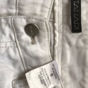 White tahari jeans